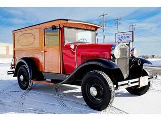 ford model a woody panel truck