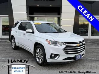 used 2020 chevrolet traverse high country
