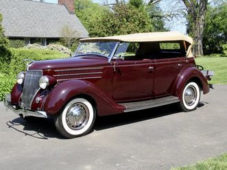 1936 ford 68 v8 deluxe phaeton. frame-off restoration