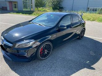 gepflegter mercedes benz a45 amg in schwarz zu verkaufen