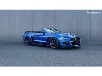 mustang gt 5.0 bva10 convertible 450 cv relookee shelby gt 500 certificat europeen et taxe malus incluse / full cuir electrique chauffant & ventile / hifi b&o +