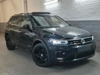 ② vw tiguan allspace 1.5tsi dsg 7 pl-06/2020 full black r-line — volkswagen — 2ememain