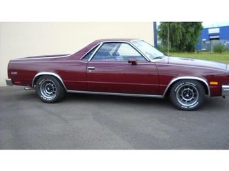 1984 chevrolet el camino rouge foncé automatique, 4 vites...
