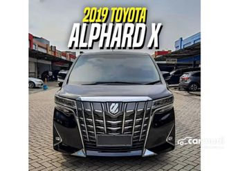 2019 toyota alphard 2.5 x mpv black on beige hitam