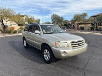 2003 toyota highlander v6 sunroof/moonroof, smooth v6 power, vintage gold