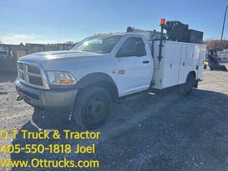 2011 dodge ram 5500 service truck 4x4 diesel 3200lb crane air compress