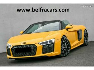 audi r8 spyder v10 5.2 fsi 540ch s tronic 7 quattro freins ceramique/echappement sport/bang et ol...