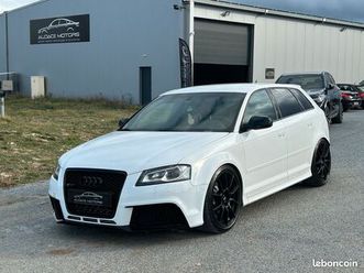audi rs3 quattro - 2.5l tfsi 340cv - s tronic 7 / sièges cuir chauffant et électrique / aide au stationnement / gps / jantes alu 19
