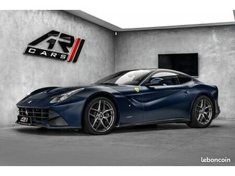 ferrari f12 berlinetta v12 6.3l 740ch | carbone intérieur & extérieur • lift • caméras av/ar • jbl • alcantara bleu
