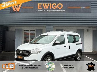 dacia dokker combi 1.5 bluedci 95 stepway / attelage / kit distri fait + entretien exclusif renault - dacia