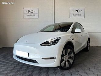 15 pleins offerts - tesla model y long range awd dual motor *toit pano *camera *ja19 *hayon elec *1°main france 100% électrique grande autonomie *garantie batte