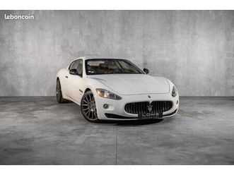 maserati granturismo s 440 ch - boite zf - blanc nacré - cuir cappuccino - echappement à clapet - carnet & suivi complet