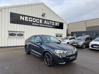 bmw x4 f26 m sports xdrive30d 258 cv 06/2017 194800 km suivi complet bmw carplay toit ouvrant feux xénon coffr
