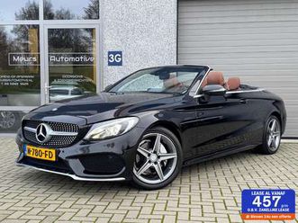 mercedes-benz c-klasse cabrio 180 amg line unieke combi/nekverw/stoelverw/camera/dealer onderhouden/