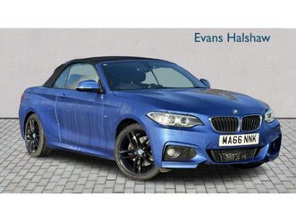 bmw 2 series convertible 220d m sport 2dr [nav] step auto