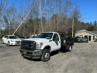 $19,999 2015 ford f350sd 4x4 reg. cab *9.5ft steel flat bed, only 96k*