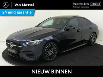 mercedes-benz c-klasse 200 launch edition amg line / panoramadak / 19 inch / night /