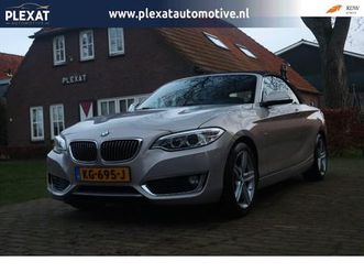 bmw 2-serie cabrio 220d high executive aut. | orig. nl | full led | sportstoelen | moonlight silver | hifi sound | stoelverwarming
