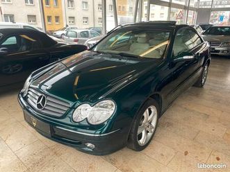 mercedes clk 320 elegance v6 218 ch - 2ème main - toit ouvrant - faible kilométrage