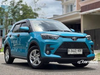 like new toyota raize 1.2 g cvt 2024 biru metalik low km