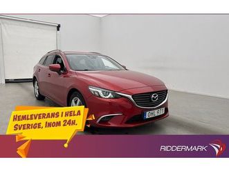 mazda 6 6 wagon 2.2 awd skinn kamera drag välservad