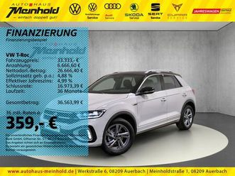 volkswagen t-roc 1.0 tsi r-line, kamera, ahk, 6-gang