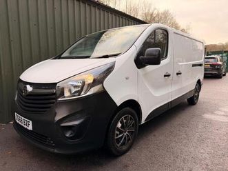 2018 68 vauxhall vivaro 1.6 cdti 120ps lwb l2 h1 van only 95k s/h white no vat