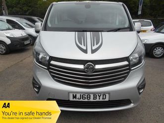 vauxhall vivaro l1h1 2700 limited edition no vat nav cdti p/v biturbo s/s