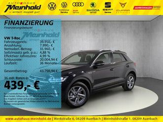 t-roc 2.0 tdi r-line, iq.drive, kamera, standh.