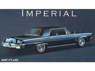 ② chrysler imperial crown 1964.v8 6.7 matching n. — chrysler — 2ememain