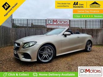 2017 mercedes-benz e class 3.0 e400 v6 amg line (premium) cabriolet 2dr petrol g-tronic+ 4matic e...
