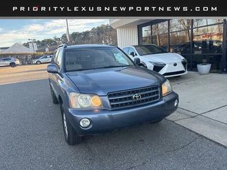 used 2003 toyota highlander limited