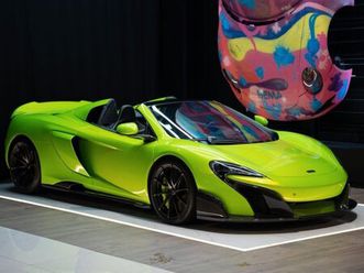 mclaren 675lt spider | malus payé napier green ppf complet carbone échappement sport lift à partir de 2470-mois
