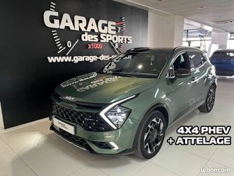 kia sportage 4x4 t-gdi 265 phev bva6 gt line premium + crochet d'attelage
