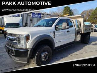 2019 ford f550 f-550 ext cab dump truck 4x4 diesel stainless steel bed