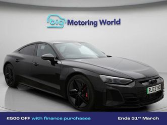 audi rs e-tron gt 93.4kwh carbon vorsprung saloon 4dr electric auto quattro (598 ps) £500 towards your finance depo saloon 2022, 15099 miles, £54500 - 33050332 