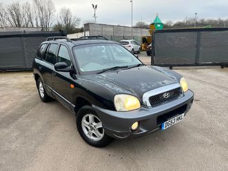 2004 hyundai santa fe 2.4 petrol 4x4 manual full mot px welcome | ebay uk