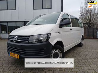 volkswagen transporter kombi 2.0 tsi l2h1 9personen/benzine/airco/150pk/6bak/€22929,-incl btw