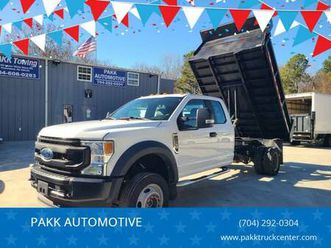 2021 ford f550 f-550 xl extended cab 192 wb dump truck 4x4 super duty