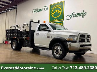 2011 ram ram 5500 st 4x2 regcab flatbed crane truck 6.7l diesel 1own