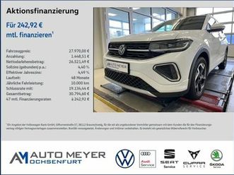 volkswagen t-cross r-line 1.5 tsi navi ahk kamera