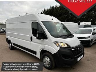 2023 vauxhall movano 2.2 turbo d 140ps h2 van prime panel van diesel manual