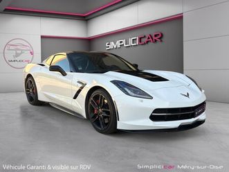 chevrolet corvette c7 6.2 v8 3lt stingray 466 ch targa caméra de recul échappement à clapet garantie 12 mois