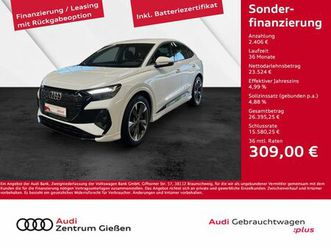 audi q4 e-tron sportback 40 s line black mmi navi plu