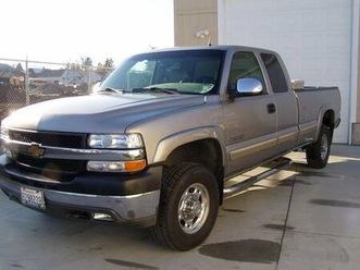 2002 chevy silverado 2500hd extended cab lt 6.0l 300hp 4x4 tan leather