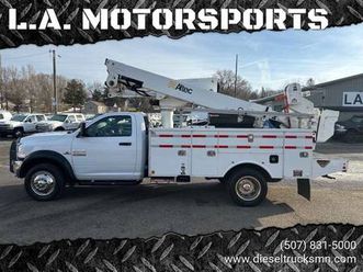 2014 ram 5500 reg cab 40' lift bucket truck aisin cummins diesel 4x4