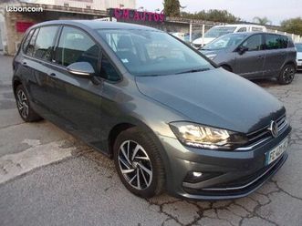 vw golf 7 sportsvan 1.0 tsi 115 connect dsg 7 5p 12/18 107mkm 2°main/fce ja16 bi ton/tel/gps/regul adapt/camera+radars/carplay factures entretien