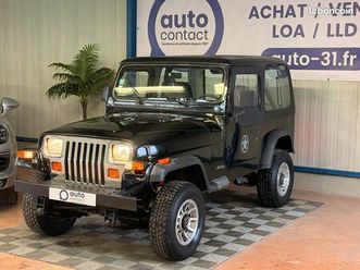 ? jeep wrangler yj 2.5 – 4x4 authentique – hard top – entretien suivi ?
