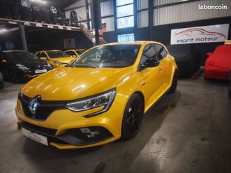 megane 4 rs trophy phase 2, 300cv, edc6, recaro, jantes fuji light, jaune sirius, gtie 3 ans