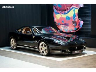 ferrari 575m maranello 5.7 v12 515cv | nero daytona | intérieur tan | scuderia | jantes hgtc | à partir de 1490/mois
